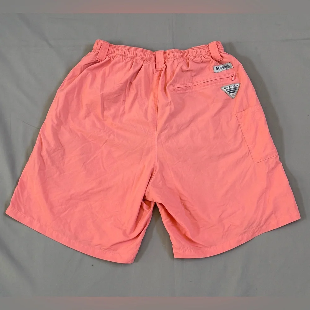 Men’s Peach Columbia PFG Swim‎ Shorts Size Small